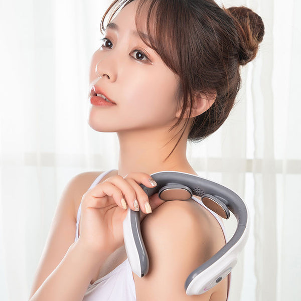 Heated Electric Pulse Shoulder And Neck Mini Folding Massager