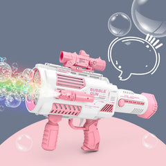 Bubbles Gun Kids Toy Rocket Soap Bubble Machine Guns Automatic Blower Portable Pomperos Toy For Children Gift